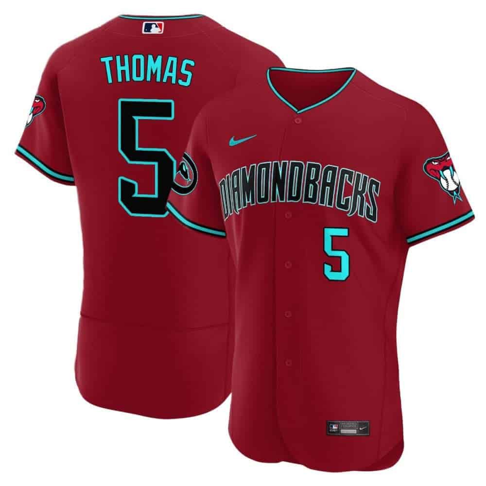 Men Arizona Diamondback #5 Thomas Red 2024 Nike Flex Base MLB Jersey->indianapolis colts->NFL Jersey